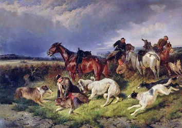 Caza de lobos, 1873